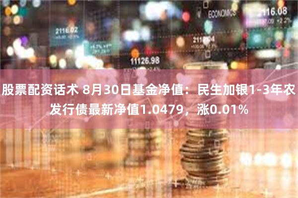 股票配资话术 8月30日基金净值：民生加银1-3年农发行债最新净值1.0479，涨0.01%